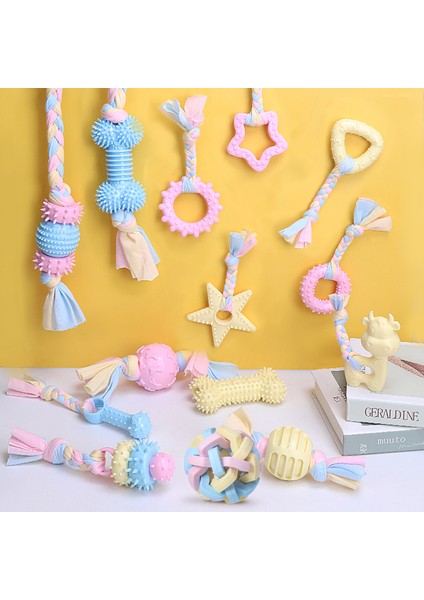 Bordo Tarzı M Beden Küçük Köpekler Için Dayanıklı Kauçuk Köpek Oyuncağı Oyna ve Çiğne Mascota Ipi Düğümü Pet Aksesuarları (Yurt Dışından)