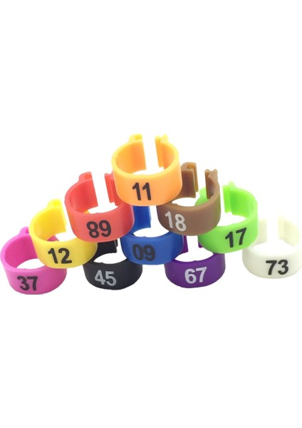 Mavi Stil 10MM Dijital Kuş Ayak Halkası Güvercin Eğitim Aracı Renk Tanımlama Halkası Kuş Malzemeleri Papağan Ayak Klipsi Halka (Yurt Dışından) fırsatları