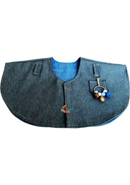 Mavi Stil Muhabbet Kuşu Için Anti-Çizik Omuz Koruyucu Askı Kuş Baldıran Oyuncakları Çok Fonksiyonlu Pet Ped Bebek Bezi Şal Küçük Orta Boyutta (Yurt Dışından)