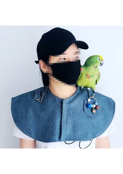 Mavi Stil Muhabbet Kuşu Için Anti-Çizik Omuz Koruyucu Askı Kuş Baldıran Oyuncakları Çok Fonksiyonlu Pet Ped Bebek Bezi Şal Küçük Orta Boyutta (Yurt Dışından) fiyatları