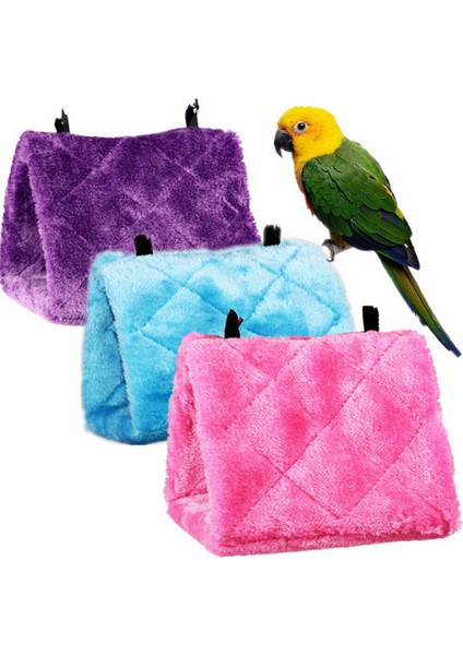 Açık Gri Stil Evcil Hamster Evi Asılı Yuva Papağan Evi Muhabbet Kuşu Saka Kuşu Sıcak Kuş Yatağı Sıçan Hamak Kuş Kafesleri Kış Oyuncakları (Yurt Dışından) fırsatları