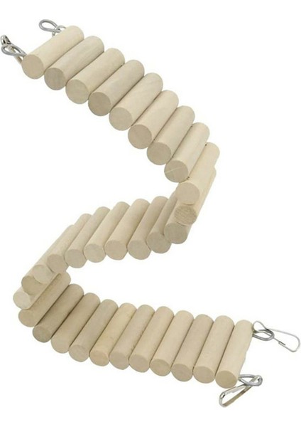 30CM Tarzı Evcil Kuş Tırmanma Merdiveni Küçük Papağan Sıçan Oyuncak Köprü Merdiven Hamster Kuş Kafesi Aksesuarları Ahşap Kuş Oyuncağı (Yurt Dışından)
