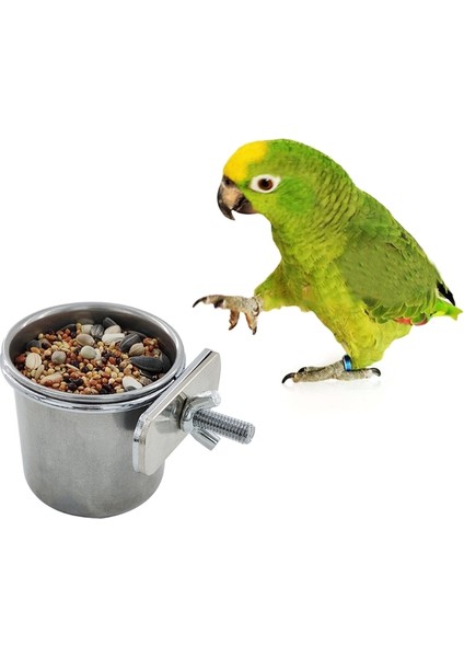 M Tarzı Kafes Kase Kase Yem Içme Derinlik Kuş Kafesi Için Paslanmaz Çelik Beslenme Içme Derinlik Kanatlı Kafes Besleyici _X001D_ (Yurt Dışından) fırsatları