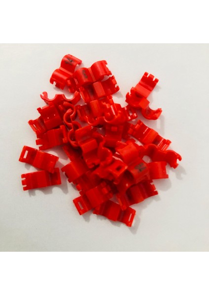 Kırmızı Stil 5.0mm Iç Kanarya Klip Halkalar Güvercin Papağan Ayak Halkaları Küçük Kuşlar Ayak Halkaları Numaralı (Yurt Dışından)