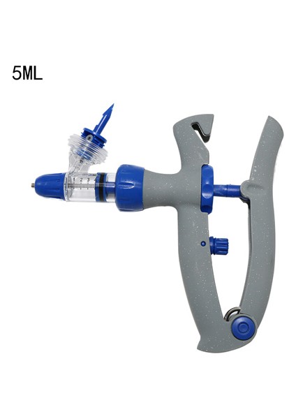 5ml Stili 16X25 Otomatik Sürekli Enjektör Hayvan Ayarlanabilir Enjektör Tavuk Kuş Kümes Hayvanı Dayanıklı Aşı Enjekte Iğneler Veteriner Araçları (Yurt Dışından)