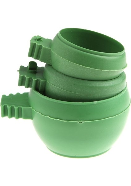 3 Adet Tarzı Küçük Kuş Papağan Yem ve Su Kabı Plastik Güvercinler Kuşlar Kafes Kum Kupası Besleyici Tutucu Kuş Derimi (Yurt Dışından)