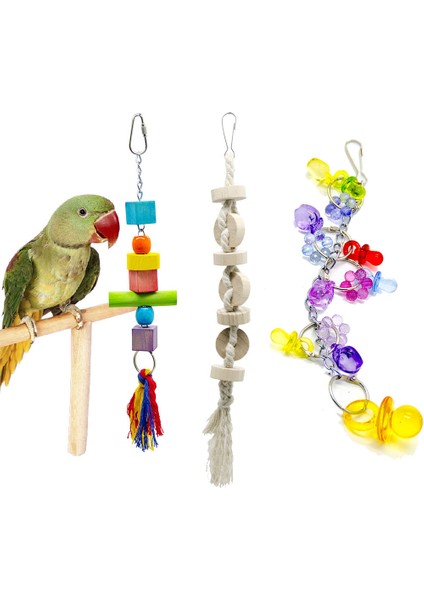No.1 Tarzı Pipifren Oyuncaklar Papağan Kuş Budgie Ahşap Kafes Salıncak Parkur Parakeet Oyuncaklar Afrika Gri Aksesuarlar Parkiet Vogel Speelgoed (Yurt Dışından) fiyatları