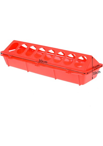 Kırmızı Stil Xs Beden Plastik Kapaklı Tavuk Yemliği - Kümes Hayvanı Besleme Aracı - Hindi Yem Kabı - Tavuk Çiftliği Aracı - Bıldırcın Besleme Kovası - Civciv Yemi Ekipmanı (Yurt Dışından)