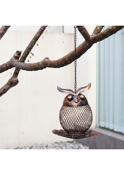Demir Baykuş ve Kuş Derisi Ağaç Süsü Bahçe Dekoru Evcil Hayvan Malzemeleri Kuşlar Aksesuarları Yem ve Içecekler Için Kuş Sulukları (Yurt Dışından) fırsatları