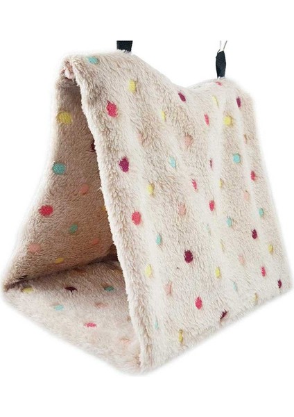 Beyaz Stil S Beden Sıcak Yumuşak Peluş Kuş Papağan Hamak Yuva Evcil Hayvanlar Asılı Yatak Mağara Kafes Papağan Hamak Mercan Kadife Kulübe Ev Sevimli Kafes Kuşlar Için Uygun (Yurt Dışından)