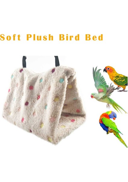 Beyaz Stil S Beden Sıcak Yumuşak Peluş Kuş Papağan Hamak Yuva Evcil Hayvanlar Asılı Yatak Mağara Kafes Papağan Hamak Mercan Kadife Kulübe Ev Sevimli Kafes Kuşlar Için Uygun (Yurt Dışından) fiyatları