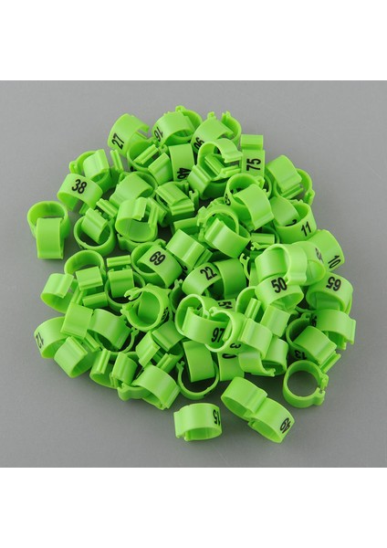 Yeşil Stil Kümes Hayvanı Bacak Bantları Kuş Güvercin Papağan Ördek Tavuk Halkaları Klip Numaralı Kümes Hayvanı Bacak Bantları Bacak Yüzük Renkleri Evcil (Yurt Dışından)