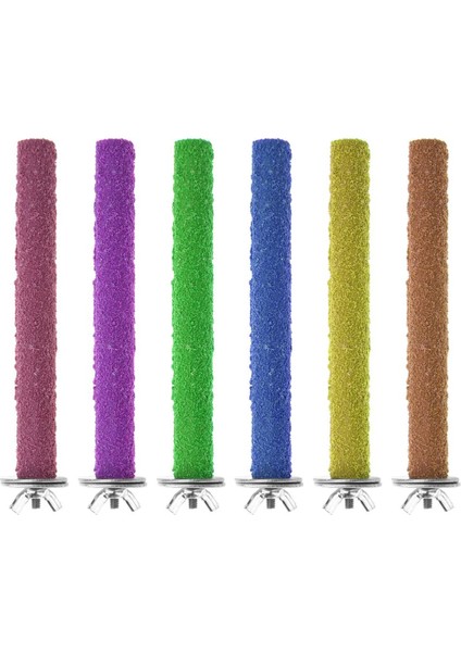 30CM Tarzı Renkli Kafes Tüy Oyuncakları Tırnak Taşlama Temizleme Için Kafes Tüyleri Stand Platform Kuş Oyuncakları Parrot Parakeet Pet Malzemeleri Için Chew Oyuncakları (Yurt Dışından) fiyatları
