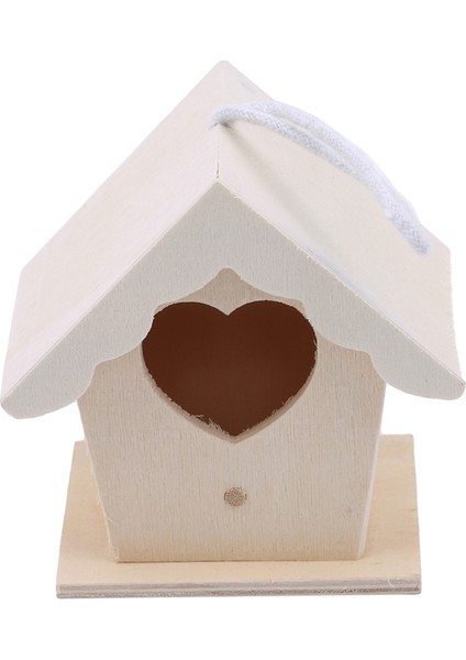Normal Stil Mini Ahşap Kuş Evi Yuva Kutusu Asma Kuş Yuvaları Bahçe Dekorasyonu Açık Hava Kuş Evi Kafesleri Duran Dinlenme Yeri (Yurt Dışından)