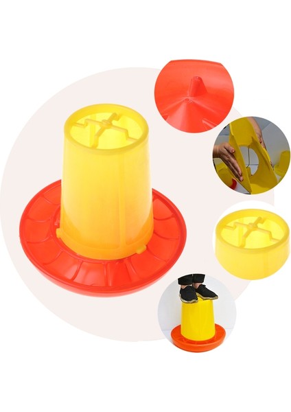 Sarı Stil Tavuk Kümesi V Şekilli Giriş ve Kova Dış Mekan Pratik Kuş Içecek ve Yem Dağıtıcısı Ürünü (Yurt Dışından) modelleri