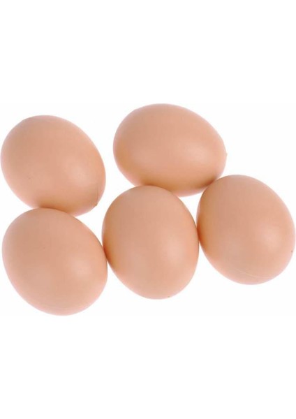 5 Adet 5.5*4cm Tavuk Kulübesi Küçük Sahte Yumurtalar Simülasyon Plastik Yumurtalar Çiftlik Hayvan Kafesi Aksesuarları Kendin Yap Boyama (Yurt Dışından)