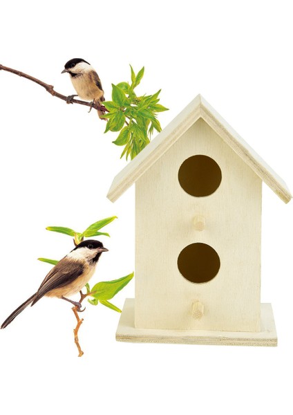 E 1 Bilgisayar Stili Asma Ipi ile Ahşap Kuş Evi Süs Bahçeciliği Hummingbird Evi Çim Açık Kuş Evi El Dokuması Kuş Evleri (Yurt Dışından)