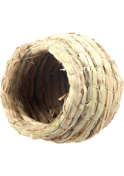 Bir Stil M Beden 1 Adet Doğal El Yapımı Hasır Kuş Yuvası Güvercin Evi Papağan Yuvası Sıcak Evcil Hayvan Yatak Odası Avlu Küçük Hayvan Kuş Kafesleri Kuş Malzemeleri (Yurt Dışından)
