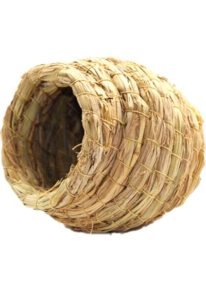 Bir Stil M Beden 1 Adet Doğal El Yapımı Hasır Kuş Yuvası Güvercin Evi Papağan Yuvası Sıcak Evcil Hayvan Yatak Odası Avlu Küçük Hayvan Kuş Kafesleri Kuş Malzemeleri (Yurt Dışından)