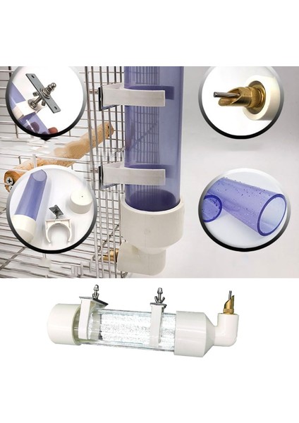 Gösterilen Stil Gibi S Beden Muhabbet Kuşu Kafes Asılı Otomatik Yem Kabı Içme Suyu Dağıtıcısı Papağan Budgies Cockatiel Için (Yurt Dışından) fırsatları