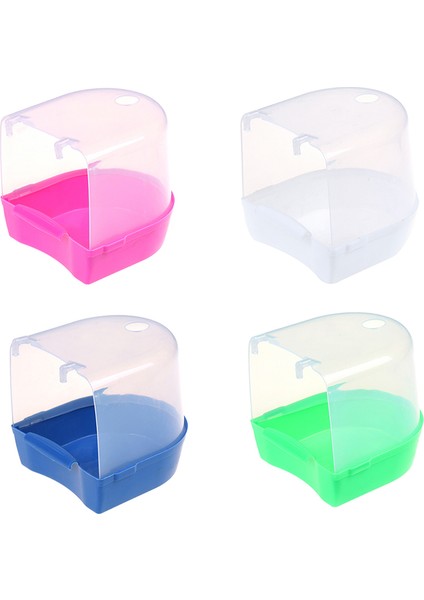2 Adet Tarzı 12.6*14.8*13 cm Plastik Kuş Su Banyo Kutusu Papağanlar Muhabbet Kuşu Asılı Kuş Banyosu Kafes Kuş Banyosu Kuş Su Banyo Küveti Evcil Kuş Kasesi (Yurt Dışından) fiyatları