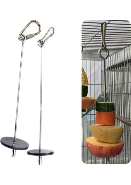 2006356 Kuş Tiryakisi Tarzı Papağan Kuşları Yiyecek Tutucu Desteği Paslanmaz Çelik Meyve Kürdan Çubuğu Et Meyve Sebze Iskembe Meyve Çatalı Kanca (Yurt Dışından)