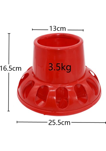 1.5kg Tarzı M Beden Kümes Hayvanı Yetiştirme Araçları 1.5 kg Kırmızı Plastik Yumurta Toplayıcısı Kuş Kova (Yurt Dışından)