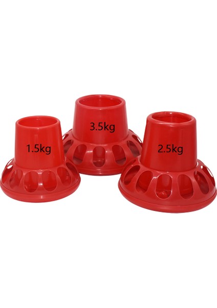 1.5kg Tarzı M Beden Kümes Hayvanı Yetiştirme Araçları 1.5 kg Kırmızı Plastik Yumurta Toplayıcısı Kuş Kova (Yurt Dışından)