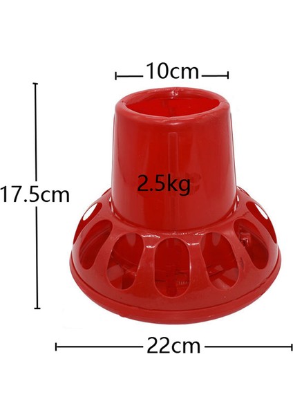1.5kg Tarzı M Beden Kümes Hayvanı Yetiştirme Araçları 1.5 kg Kırmızı Plastik Yumurta Toplayıcısı Kuş Kova (Yurt Dışından)