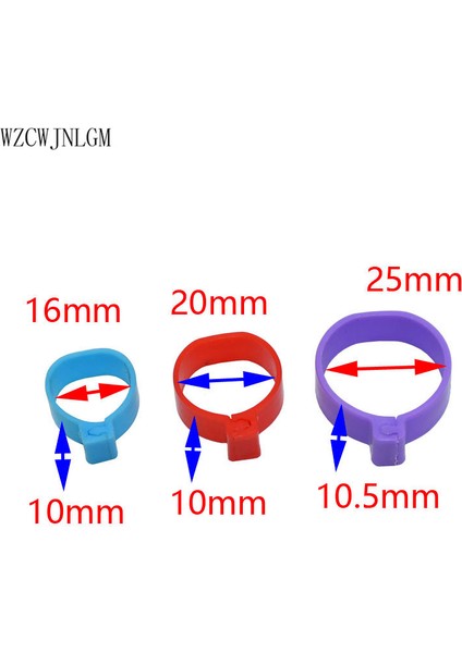 Sarı Stil 16MM Kümes Hayvanı Ayak Halkası Kelepçe Halka Iç Çapı Ördek Kaz Halkası Kümes Hayvanı Yetiştirme (Yurt Dışından) modelleri
