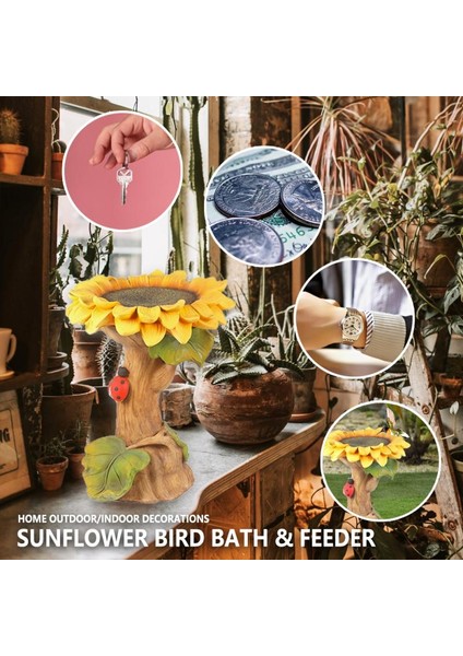 Çiçek Stili L Beden Bahçe Ayçiçeği Kuş Banyosu ve Kuş Derecesi Vahşi Kuşlar Gazebo Güneşlik Poliresin Bahçe Dekorasyonları Ev Dış Mekan Süsleri (Yurt Dışından) modelleri