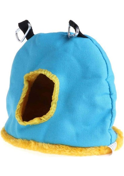 Mavi Stil M Beden Kuş Kafesleri Yataklar Sıcak Kürklü Kuş Evi Kulübe Asılı Kafes Hamster Papağan Agapornis Için Kuş Yuvaları (Yurt Dışından)