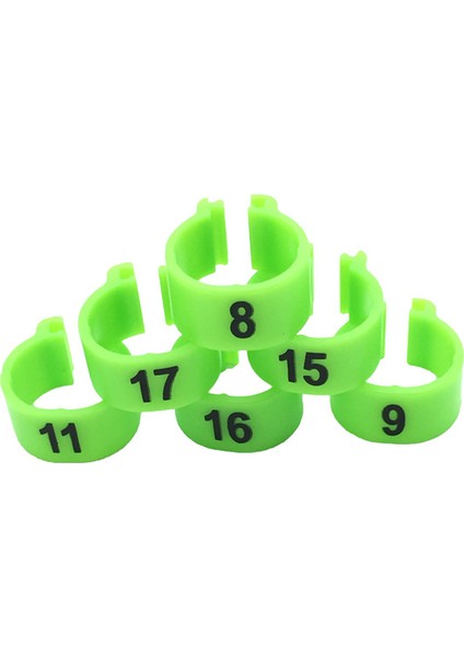 Yeşil Stil Güvercin Halkaları Renkli Ayak Halkası Kuş Yönetimi Logo Pigeoken Bıldırcın Halkası Hayvan Halkası Araçları (Yurt Dışından)