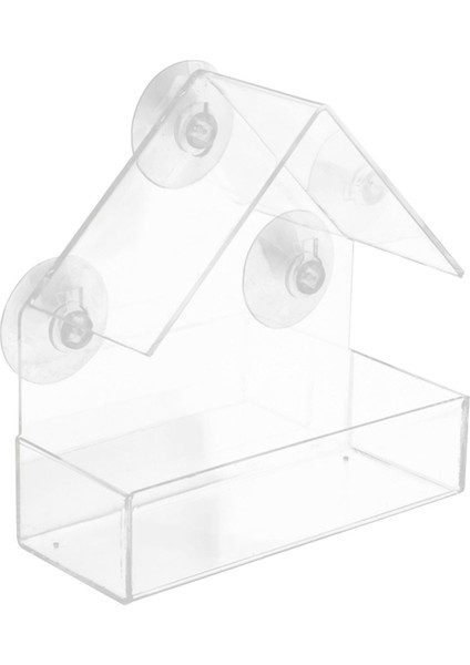 Bir Stil Yaratıcı Pencere Kuş Besleyici Şeffaf Açık Hava Kuş Besleyici Akrilik Rüzgar Kesici Top Kuş Askılı Emme Kupası Evcil Hayvan Besleyici (Yurt Dışından)