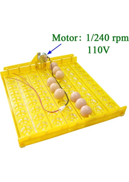 1I240 Rpm 110V Tarzı M Beden 63 Yumurta Kuluçka Makinesi Döner Tepsi Tavuklar Ördekler Kümes Hayvanları Otomatik Yumurta Kuluçka Ekipmanı 1 Takım (Yurt Dışından)