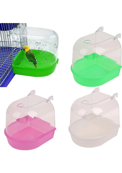 No.4 Tarzı Plastik Kuş Papağan Banyo Kutusu Kuş Duşu Muhabbet Kuşu Asma Kuş Kafesi Küveti Kuş Banyosu Kuş Su Banyo Küveti Evcil Kuş Kasesi (Yurt Dışından) fiyatları