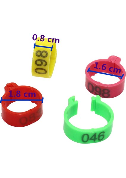 Beyaz Stil M Beden Renkler Iç Çapı 1.6cm Plastik Açık Tip Toka Tavuk Ördek Kaz Sayısal Ayak Halkası Kümes Hayvanları Ekipmanı (Yurt Dışından) modelleri