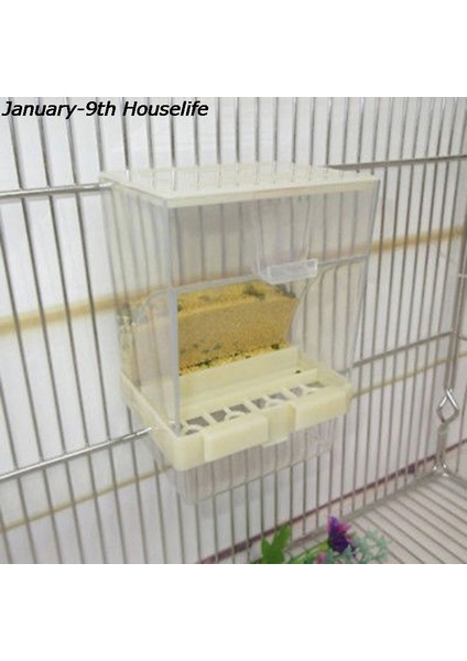 Pembe Tarzı Sıcak Küçük Boy Kuş Kümesi Otomatik Akrilik Yiyecek Konteyneri Papağan Güvercin Sıçrama Geçirmez .5cm (Yurt Dışından) fiyatları