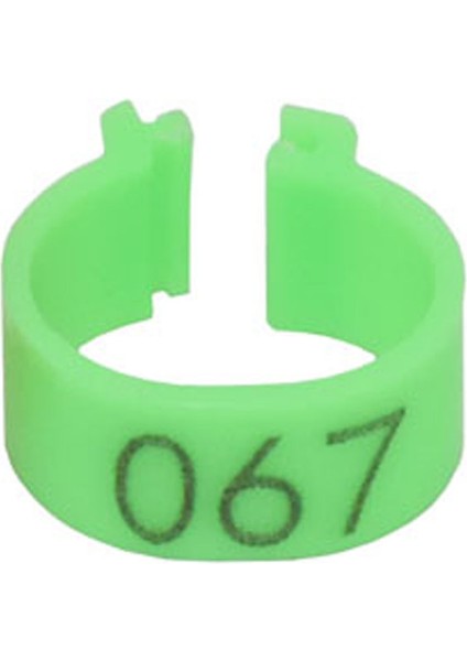Yeşil Stil 16MM Iç Çap cm Plastik Açık Tip Toka Tavuk Ördek Kaz 5 Renkli Dijital Ayak Halkası Kümes Hayvancılığı Ekipmanı (Yurt Dışından)