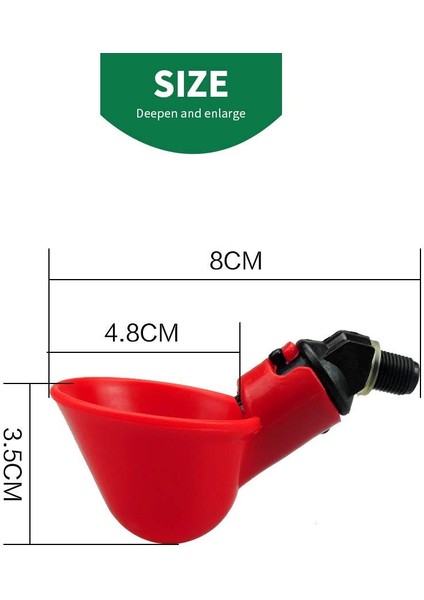 Kırmızı Stil 3 Parça 3 Adet Tavuk Içme Kabı Otomatik Su Kapları Su Içicisi Tavuk Suluğu Için Suluk Su Içme Kupası Kuzu Içme Kupası (Yurt Dışından) modelleri
