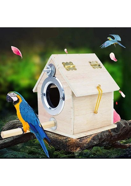Beyaz Stil Xl Beden Kuş Yuvası Güvercin Evi Ahşap Papağan Üreme Kutusu Açıkta Asılı Dekorasyon Sıcak Bahçe Barınağı Habitat (Yurt Dışından)