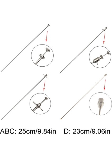 D Stili Sığır Koyun Suni Tohumlama Paslanmaz Çelik Iğneler Sperma Aracı (Yurt Dışından) fırsatları
