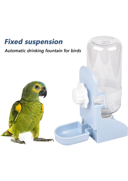 Mavi Stil 20.5X15X8.3CM Ayarlanabilir Kuş Su Dağıtıcı Kafes Asılı Otomatik Içme Şişesi Güvercin Bıldırcın Plastik Yemlik Suluk (Yurt Dışından) modelleri