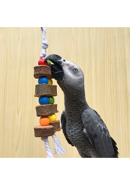 Resimlerin Stili Gösterdiği Gibi Doğal Ahşap Kuş Papağan Renkli Oyuncaklar Kemirme Isırma Asılı Kafes Topları Iki Halat X7YF Kuş Oyuncakları Conure Kuş Oyuncakları (Yurt Dışından) fırsatları