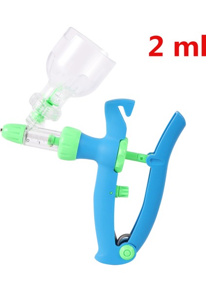 2ml Tarzı Hayvan Şırınga Veteriner Sürekli Enjektör Ayarlanabilir Otomatik Aşı Enjeksiyonu Tavuk Ördek Domuz Inek Için (Yurt Dışından)