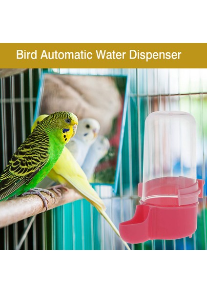 Pembe Tarzı 1 Adet Kuş Su Içirici Otomatik Içme Çeşmesi Evcil Hayvan Papağan Kafesi Şişe Içme Kupası Kaseleri Için Yararlı Pet Papağan (Yurt Dışından) fırsatları