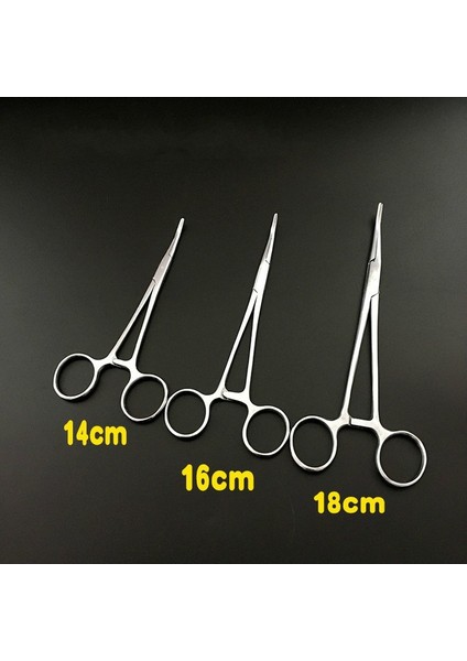 Düz Kafa Stili 14CM Kelepçe Kuvvetli Kıskaç Cerrahi Alet Seti Hemostatik Kilitleme Kelepçeleri Balıkçılık Pense (Yurt Dışından) indirimleri