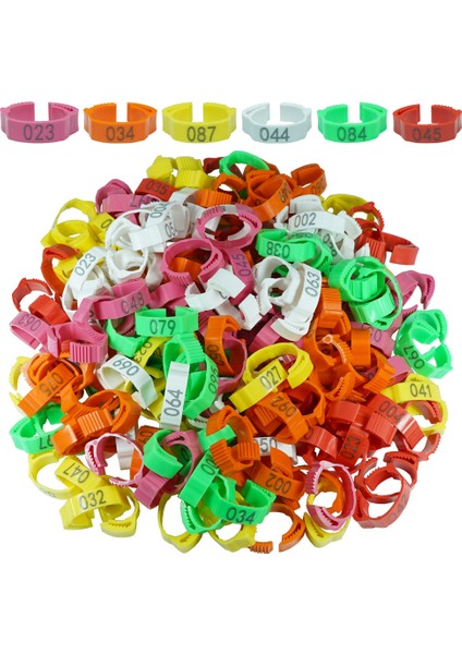 Beyaz Stil 30 Rastgele Sayı Tavuk Ayak Halkası Ayarlanabilir Boyut Kümes Ayarı Toka Halka 6 Renk Plastik Ördek Kaz Çiftliği Etiket Aracı (Yurt Dışından) fiyatları