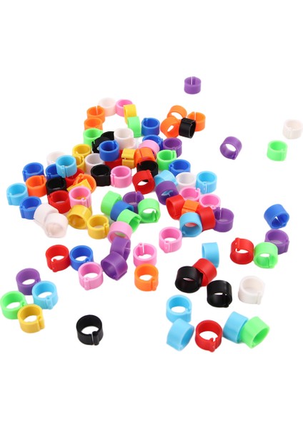 Çok Renkli Stil Ev Bahçesi Plastik Pet Ürünleri Kelepçe Halkaları 8 mm Çapında Kolayca Çıkarılabilir Renkli Güvercin Bacak Halkaları - Rastgele Renk (Yurt Dışından)