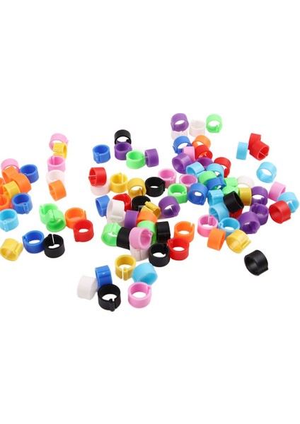 Çok Renkli Stil Ev Bahçesi Plastik Pet Ürünleri Kelepçe Halkaları 8 mm Çapında Kolayca Çıkarılabilir Renkli Güvercin Bacak Halkaları - Rastgele Renk (Yurt Dışından) fiyatları